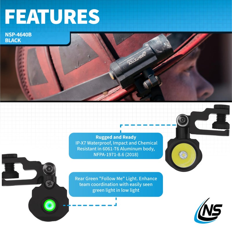 Nightstick NSP-4640B Forgeâ„¢ Helmet-Mounted Multi-Function Flashlight - Image 4